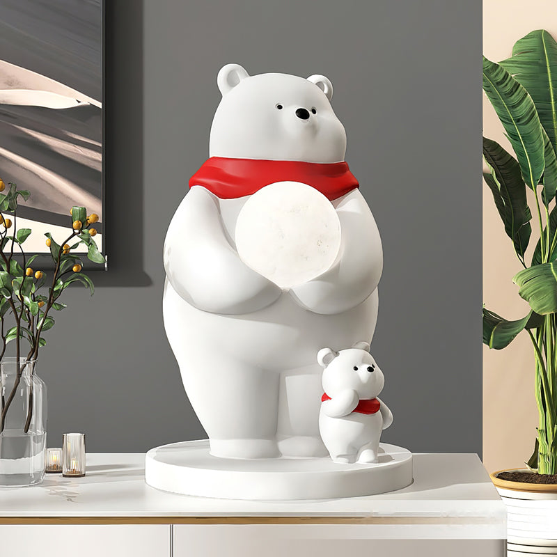 Kids Polar Bear Table Lamp  LED Night Light with Baby Bear Design - Product detail 16