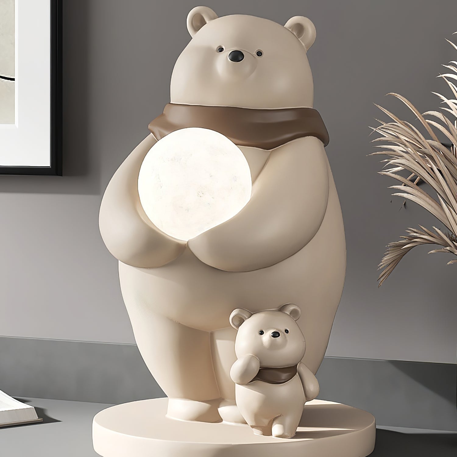 Kids Polar Bear Table Lamp  LED Night Light with Baby Bear Design - Product detail 8