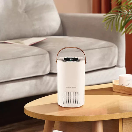 Compact HEPA Air Purifier  3-Stage Filtration System - Product showcase