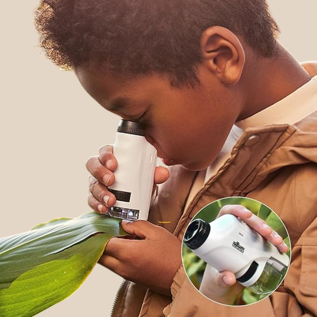 Educational Pocket Microscope  60-120x LED Magnification - Detailed view