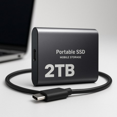 External SSD Drive  USB-C 2TB High-Speed Storage - Product showcase