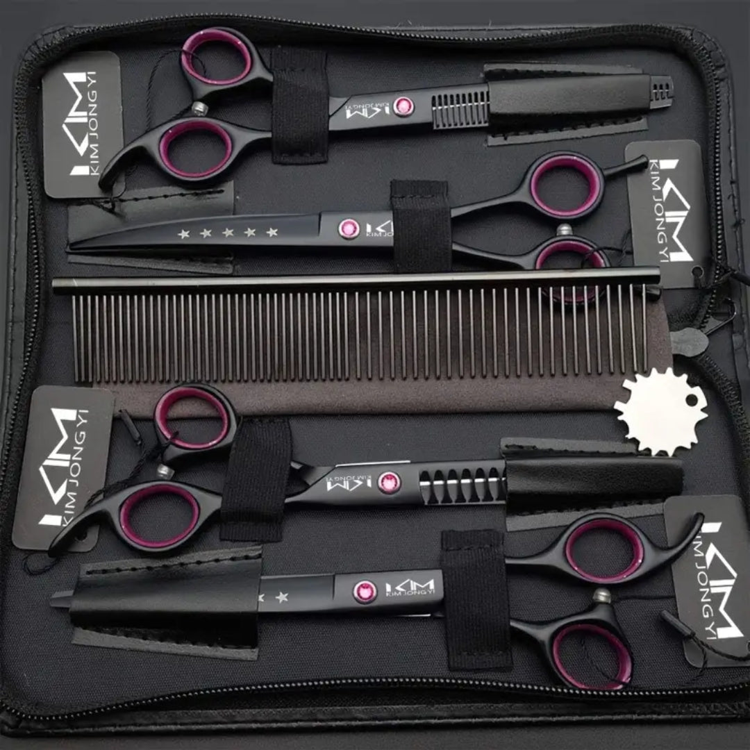 Professional Pet Grooming Kit Premium Stainless Steel Scissors Set - Product example