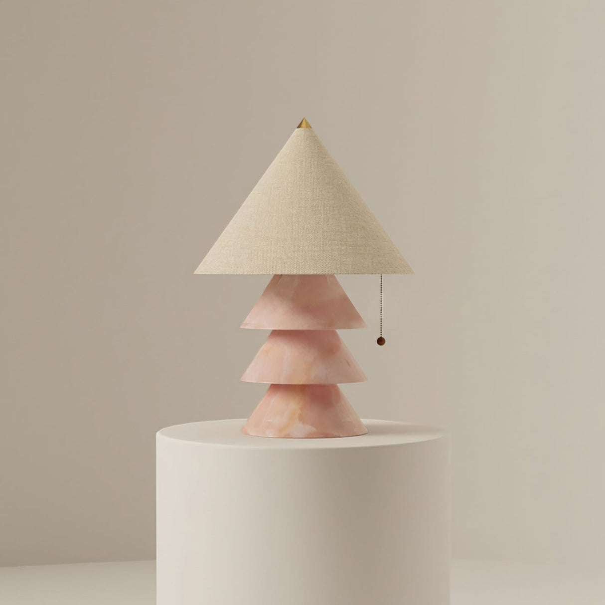 Marble Table Lamp Tiered Pyramid Design - Product example