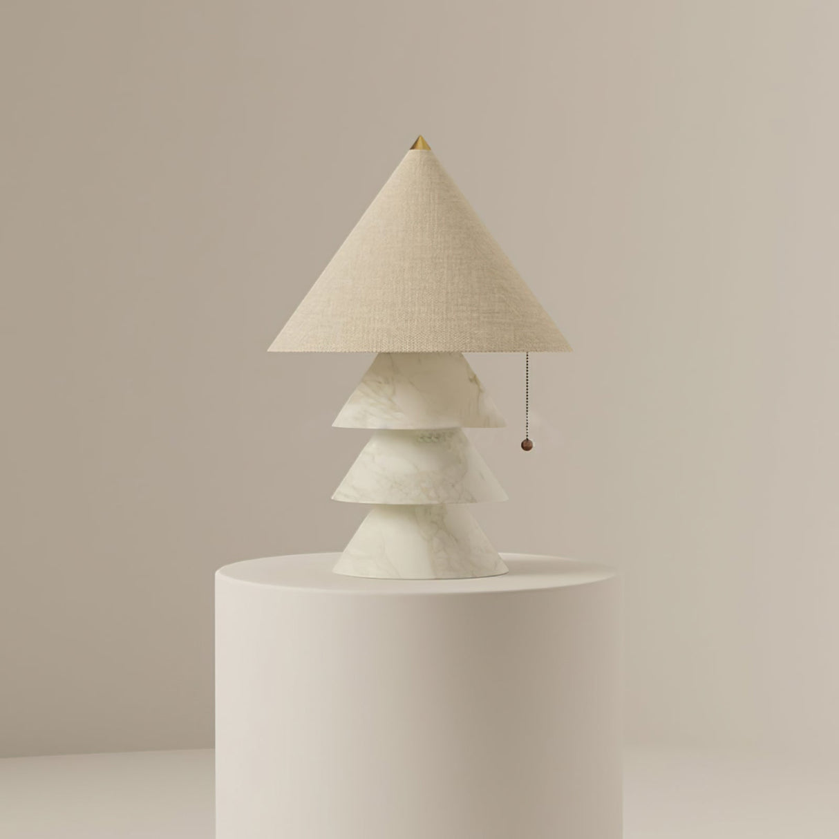 Marble Table Lamp Tiered Pyramid Design - Product detail 4