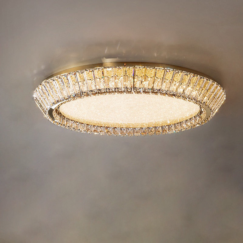 Crystal Ceiling Light Modern Gold Rim Design - Product detail 40