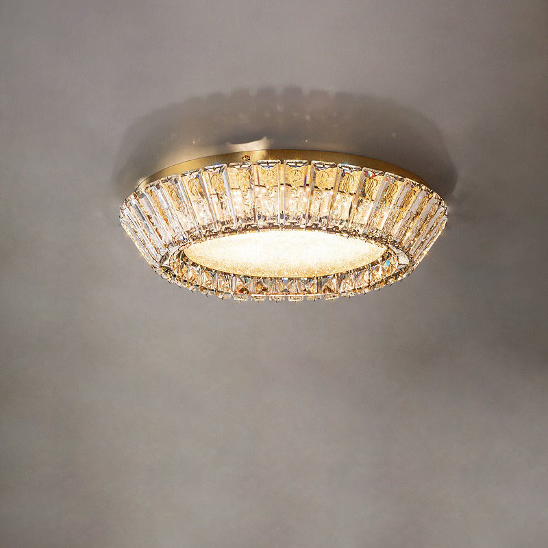 Crystal Ceiling Light Modern Gold Rim Design - Product detail 38