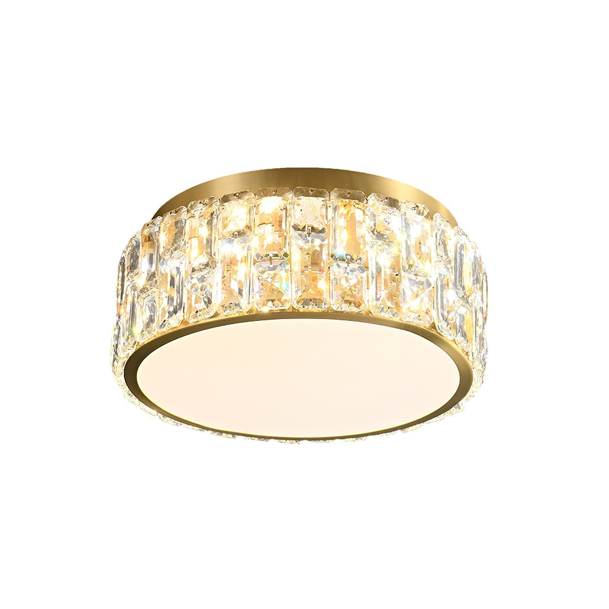 Crystal Ceiling Light Modern Gold Rim Design - Product detail 31