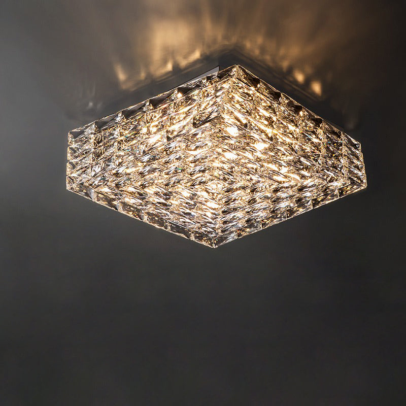 Crystal Ceiling Light Modern Gold Rim Design - Product detail 36