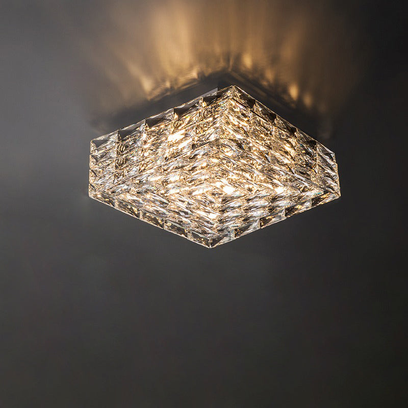 Crystal Ceiling Light Modern Gold Rim Design - Product detail 35