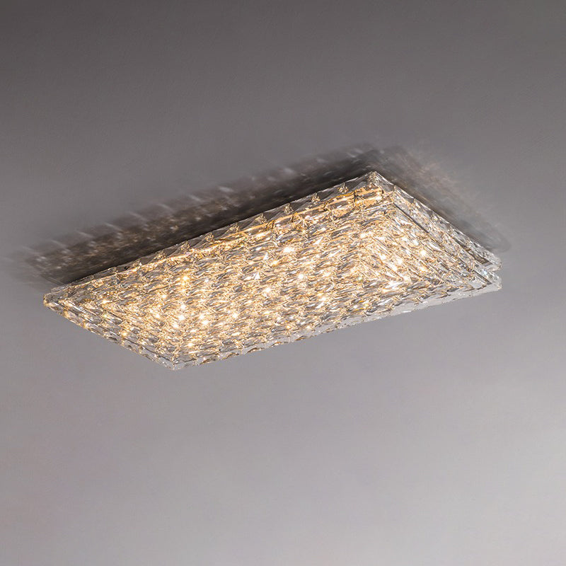 Crystal Ceiling Light Modern Gold Rim Design - Product detail 43