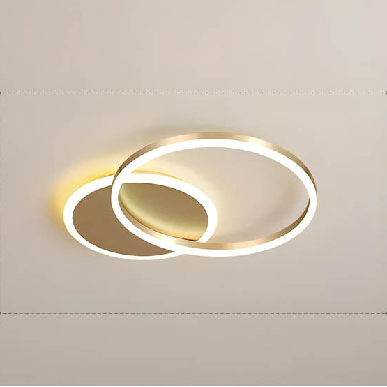 Modern Ceiling Light Interlocking Ring LED Design - Product showcase