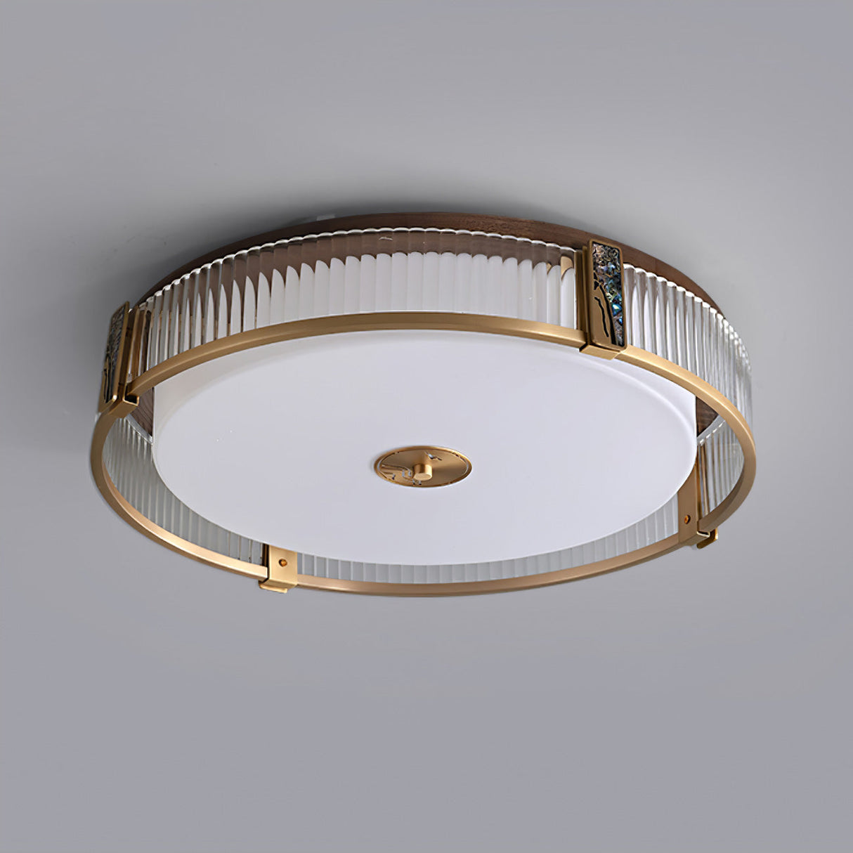 Modern Ceiling Light Brass Frame With Acrylic Shade - Product detail 11