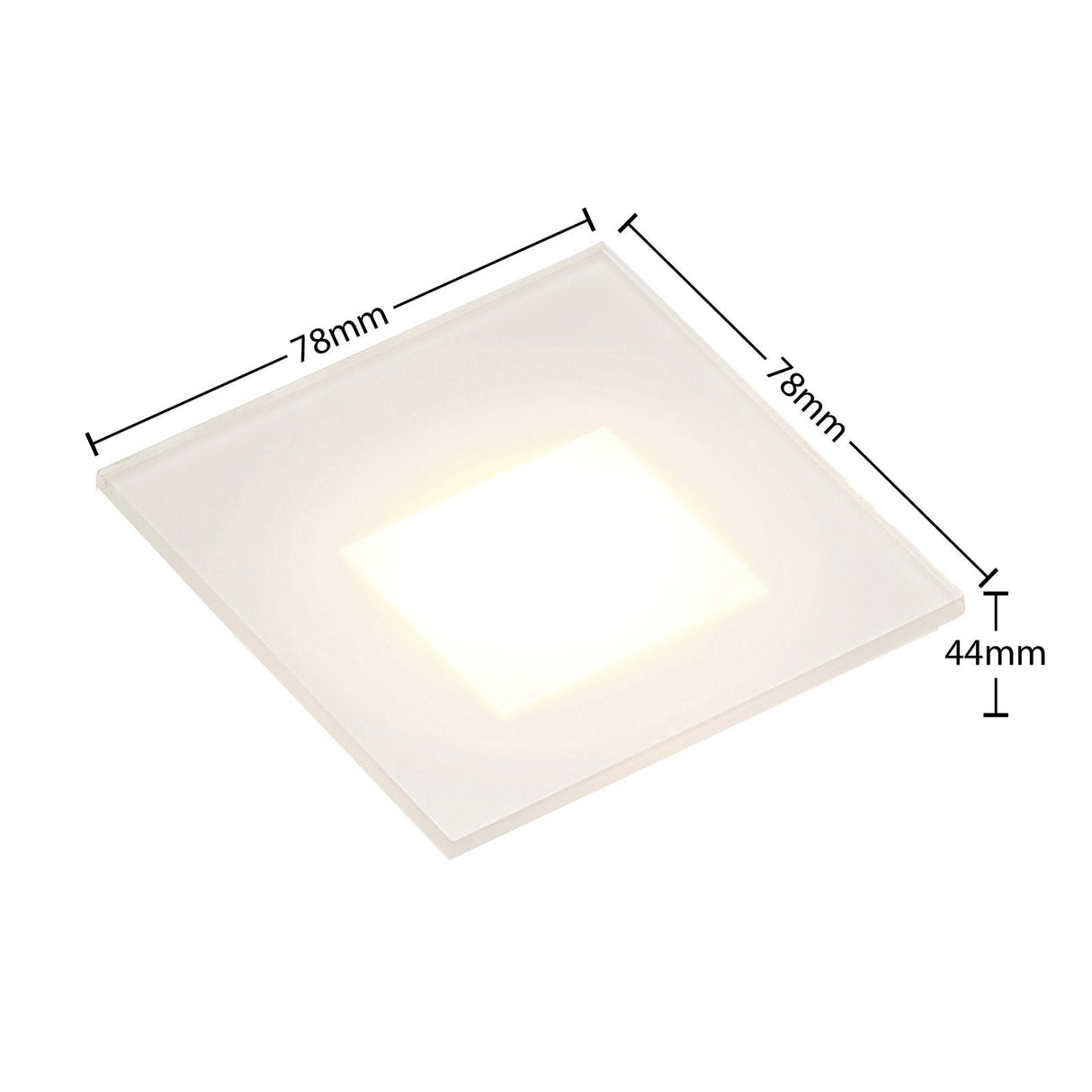 Recessed LED Wall Light Square White Aluminum Modern Design - Product detail 6