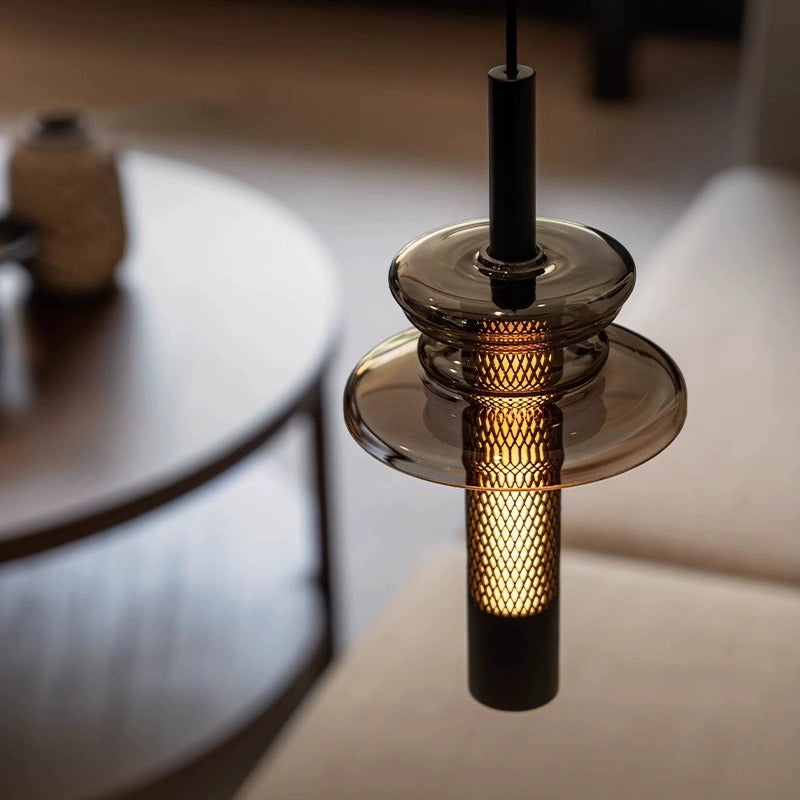 Modern Pendant Light Geometric Mesh Metal Design - Product detail 5