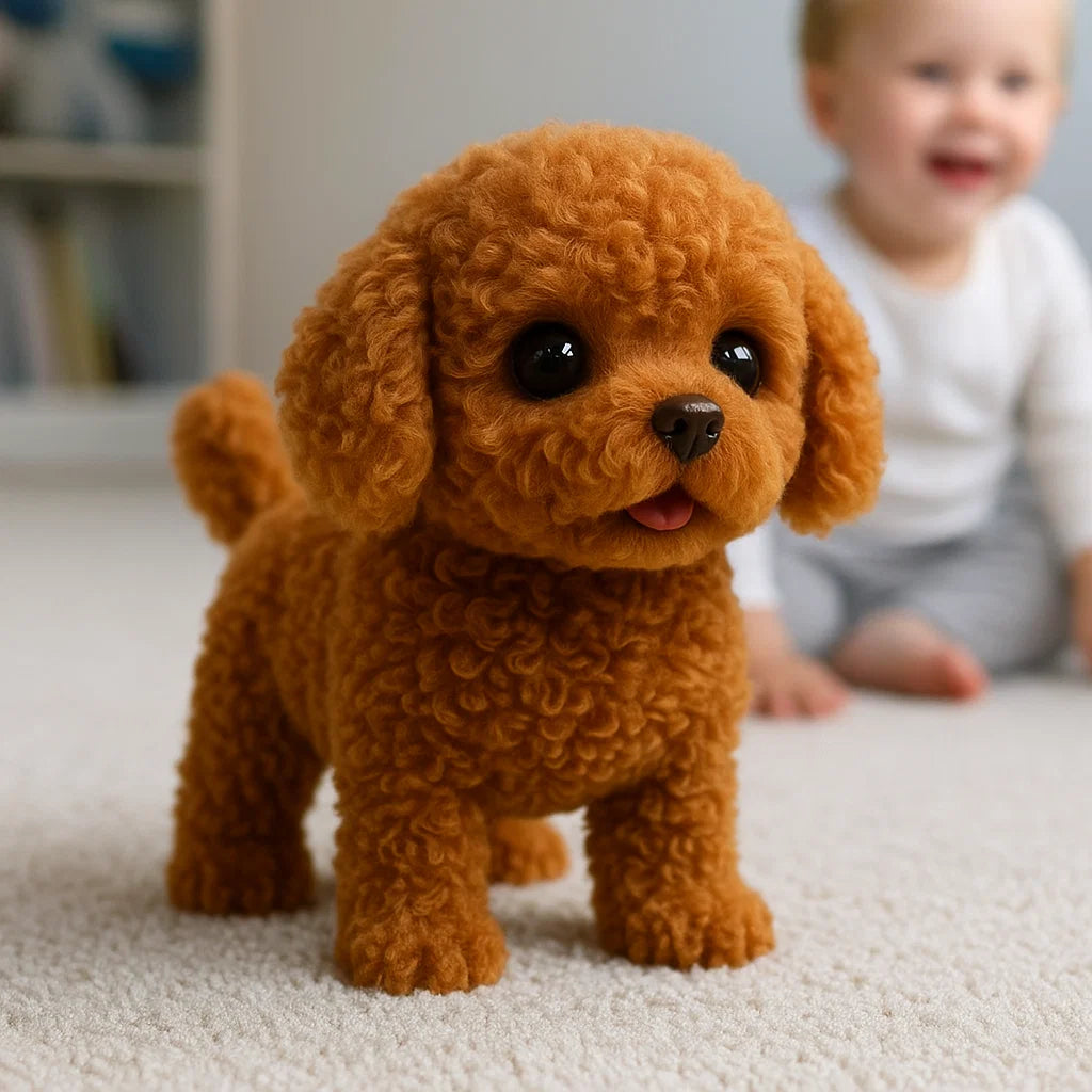Interactive Plush Puppy  Realistic Pet Companion Toy - Product example