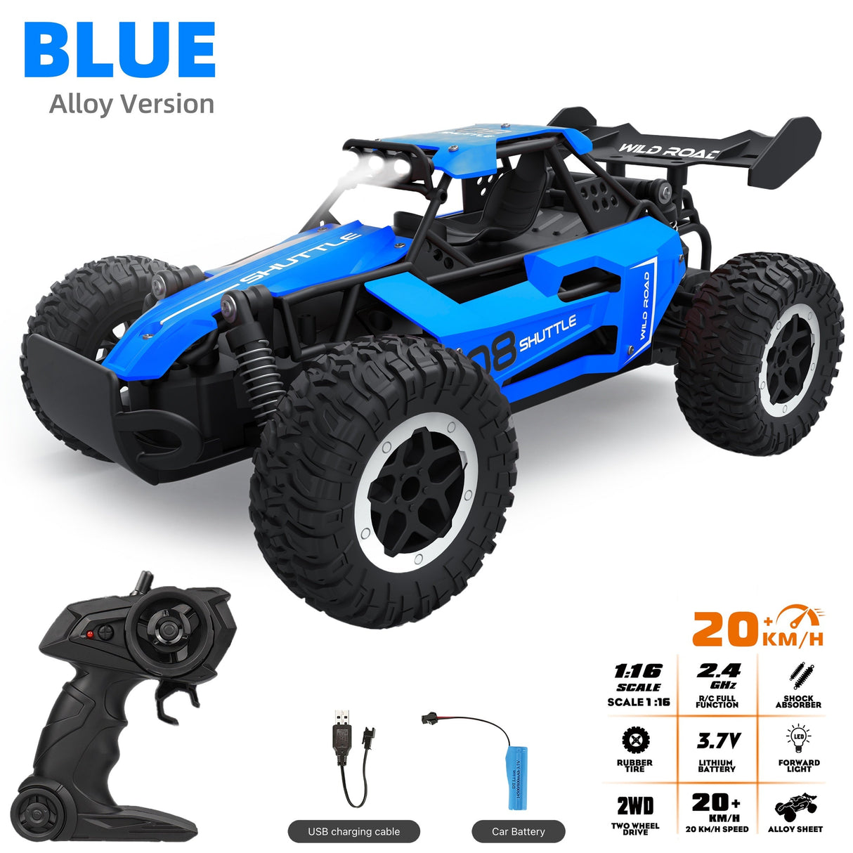 All-Terrain RC Vehicle High-Speed Metal Off-Road Racer - Product example