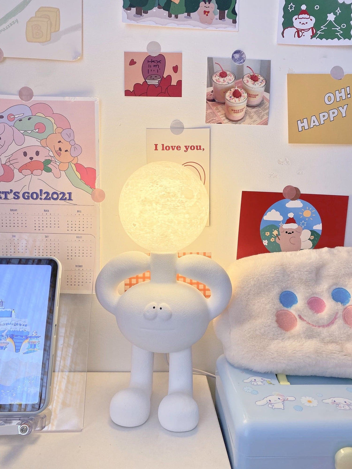 Modern Robot Table Lamp Whimsical Kids Room Lighting - Product detail 9