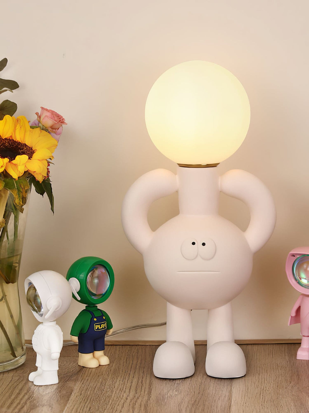 Modern Robot Table Lamp Whimsical Kids Room Lighting - Product detail 32