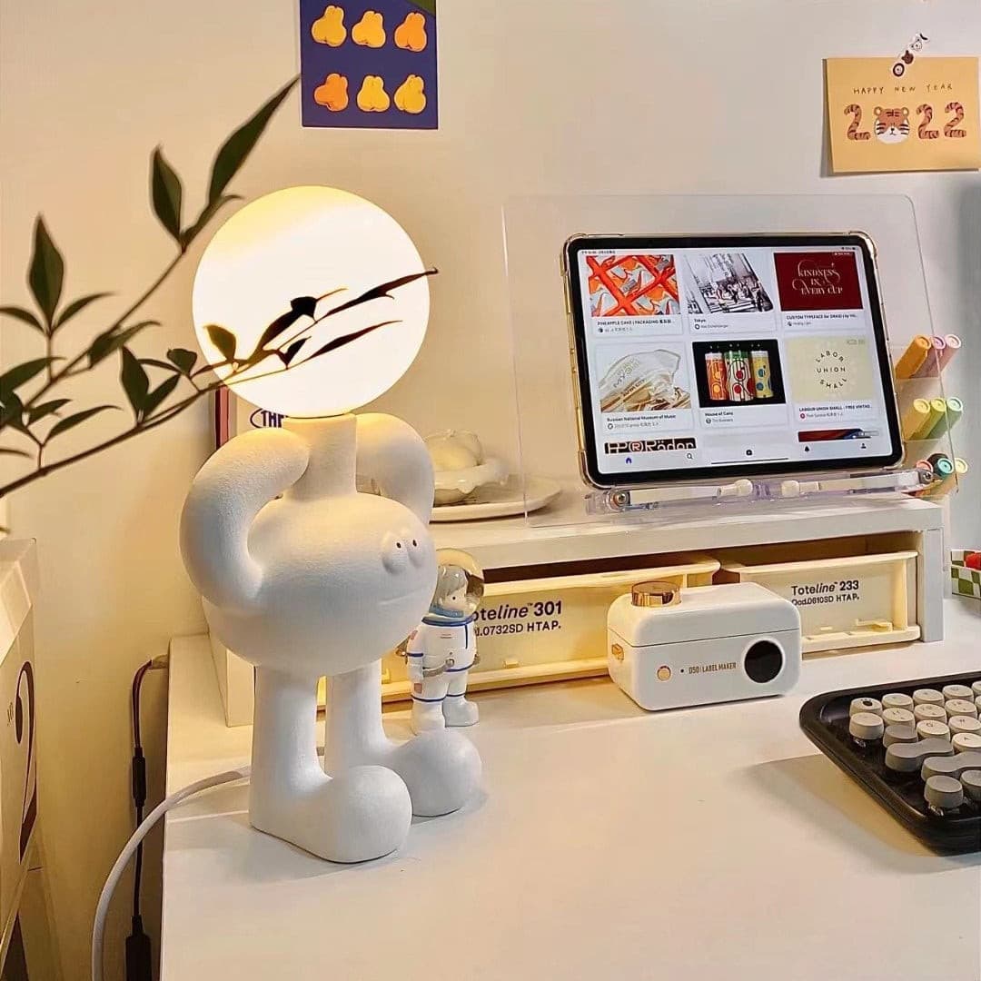 Modern Robot Table Lamp Whimsical Kids Room Lighting - Product detail 4