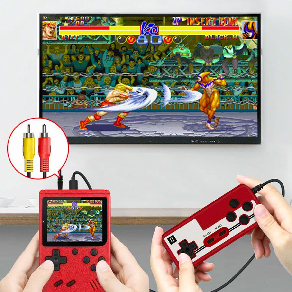Retro Gaming Console 400 Classic Games Portable Device - Product example