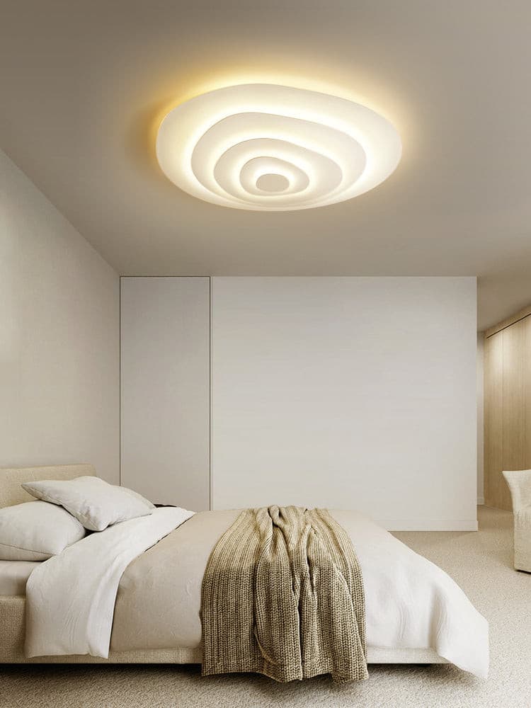 Modern Spiral Ceiling Light Layered Wave Design - Product detail 5