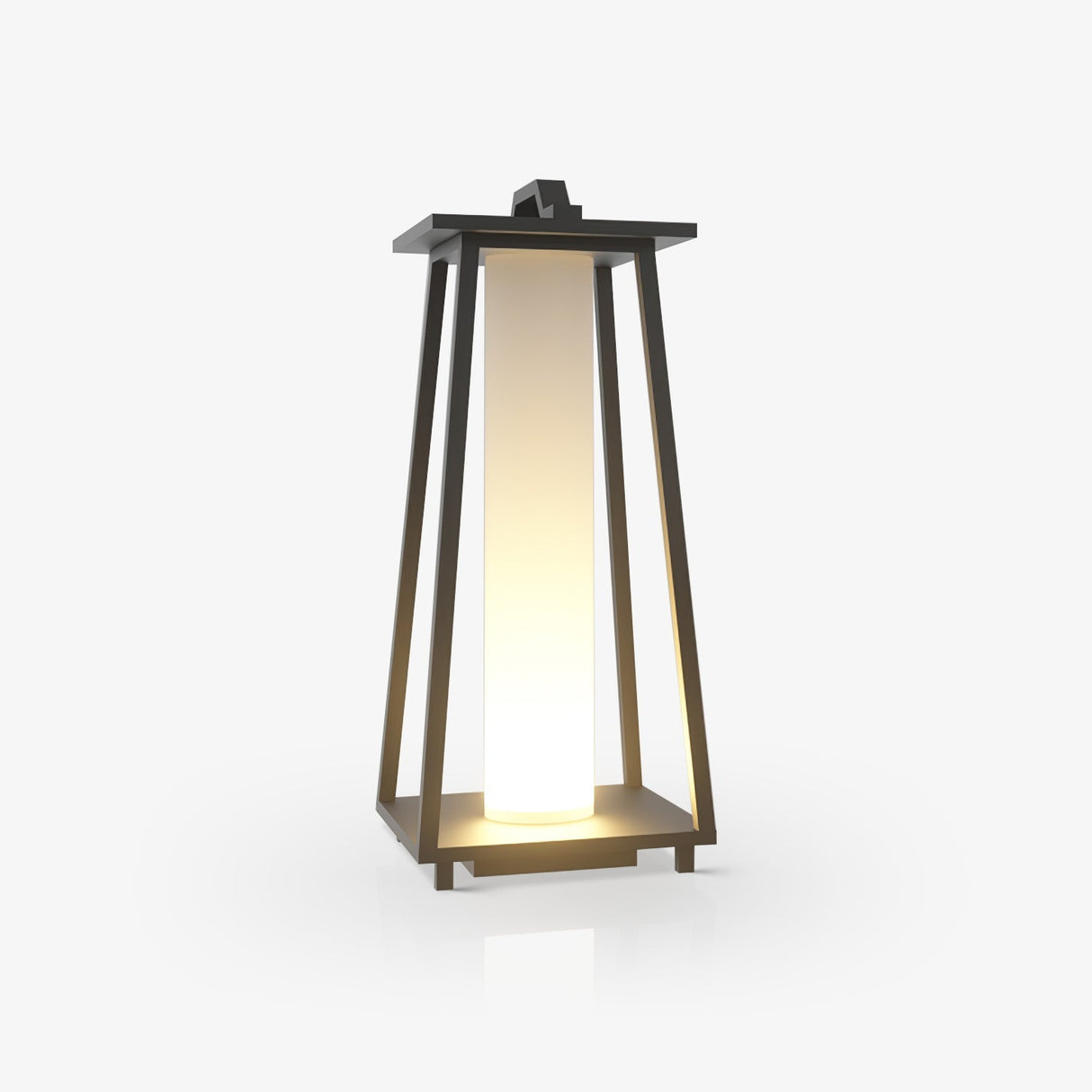 Portable Garden Lantern Modern Steel Frame with LED Light - Product detail 7