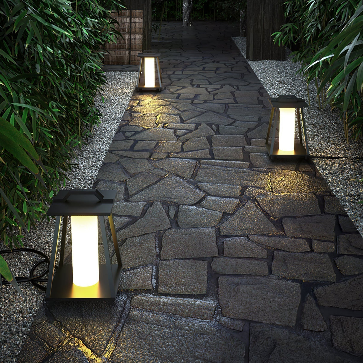 Modern Outdoor Lantern Portable LED Garden Light - Product detail 6