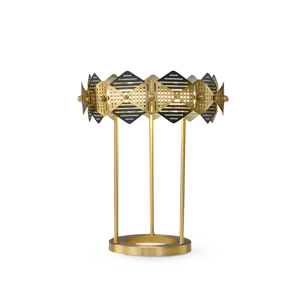 Modern Table Lamp Gold Diamond Metal Shade Design - Product detail 16