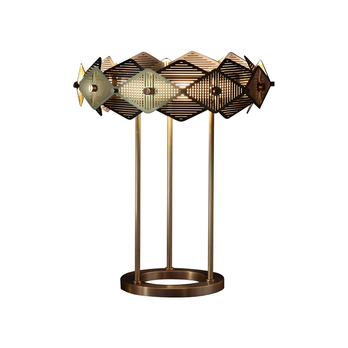 Modern Table Lamp Gold Diamond Metal Shade Design - Product detail 15