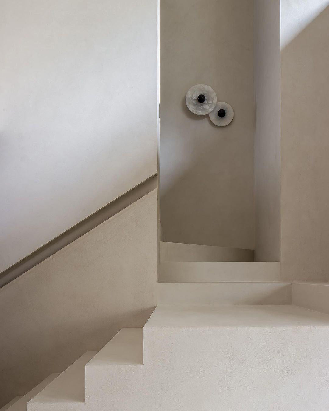 Modern Marble Wall Light Circular Alabaster Disc Design - Product detail 13