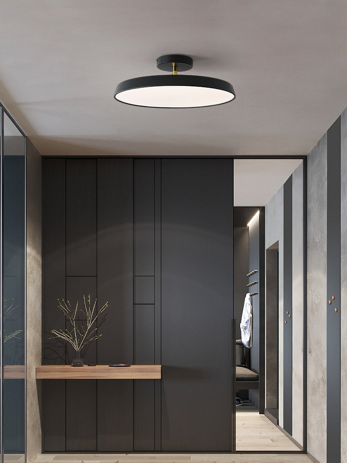 Modern LED Ceiling Light Round Slim Panel Design - Product example