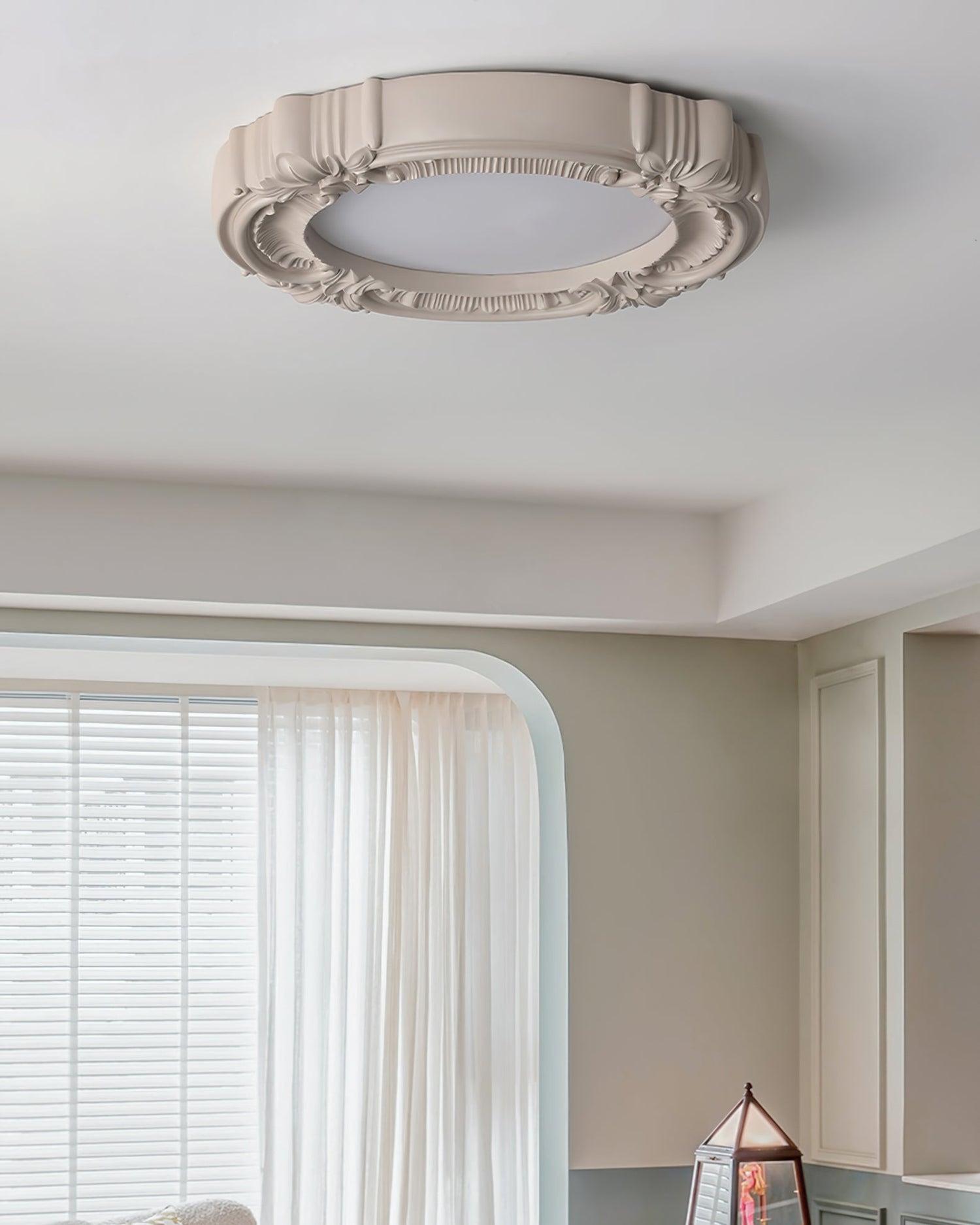 Victorian Ceiling Frame  Ornate Floral Relief Design - Product detail 11