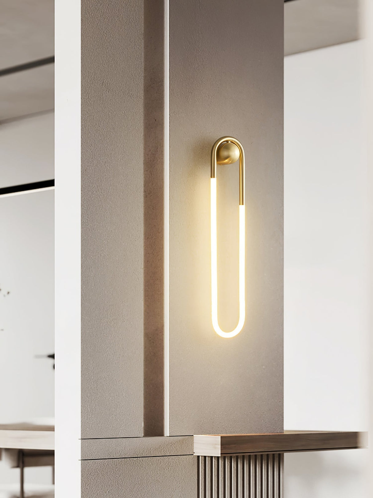 Modern LED Wall Light Gold Curved Design - Product detail 10