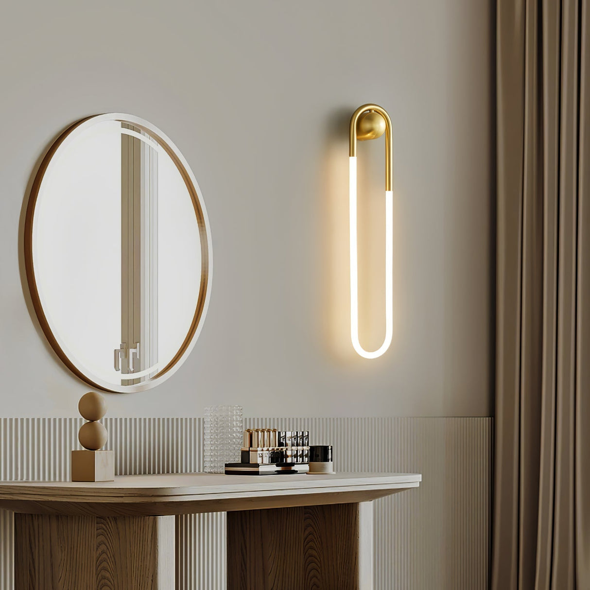 Modern LED Wall Light Gold Curved Design - Product detail 13