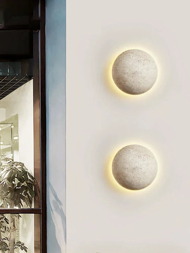 Minimalist Outdoor Wall Light Natural Stone LED Sconce - Product detail 5