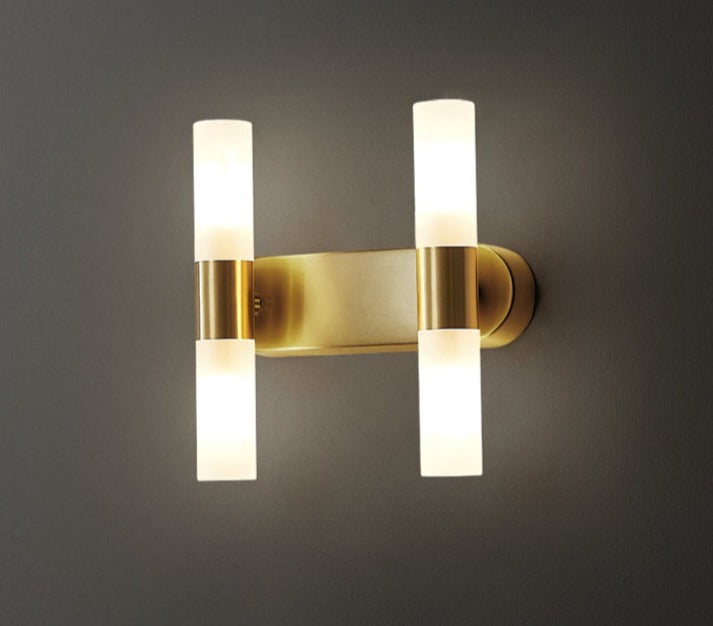 Modern LED Wall Sconce Gold Aluminum Dual Light - Product detail 8