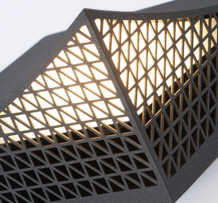 Modern Solar Wall Light  Geometric Pyramid Design - Product detail 9