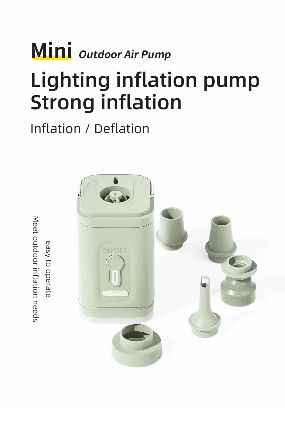 Portable Air Compressor  Digital Mini Wireless Inflator - Product detail 6