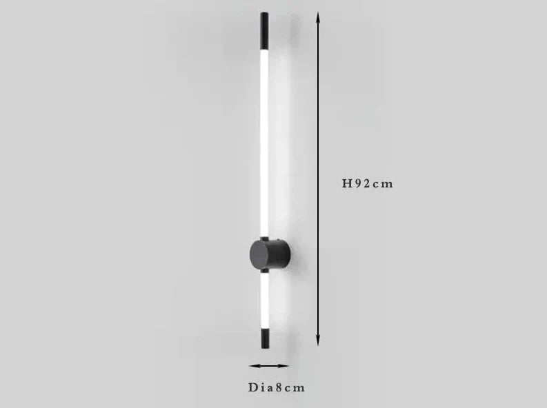 Modern LED Wall Light Linear Brass and White Design - Product detail 18