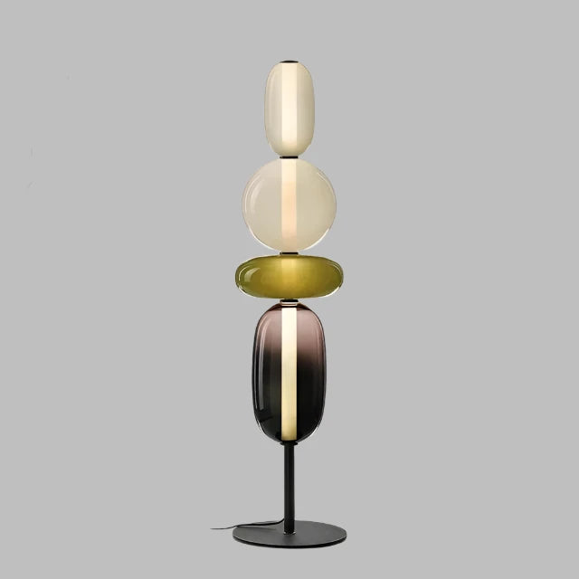 Modern Floor Lamp  Stacked Glass Spheres Design - Product detail 16