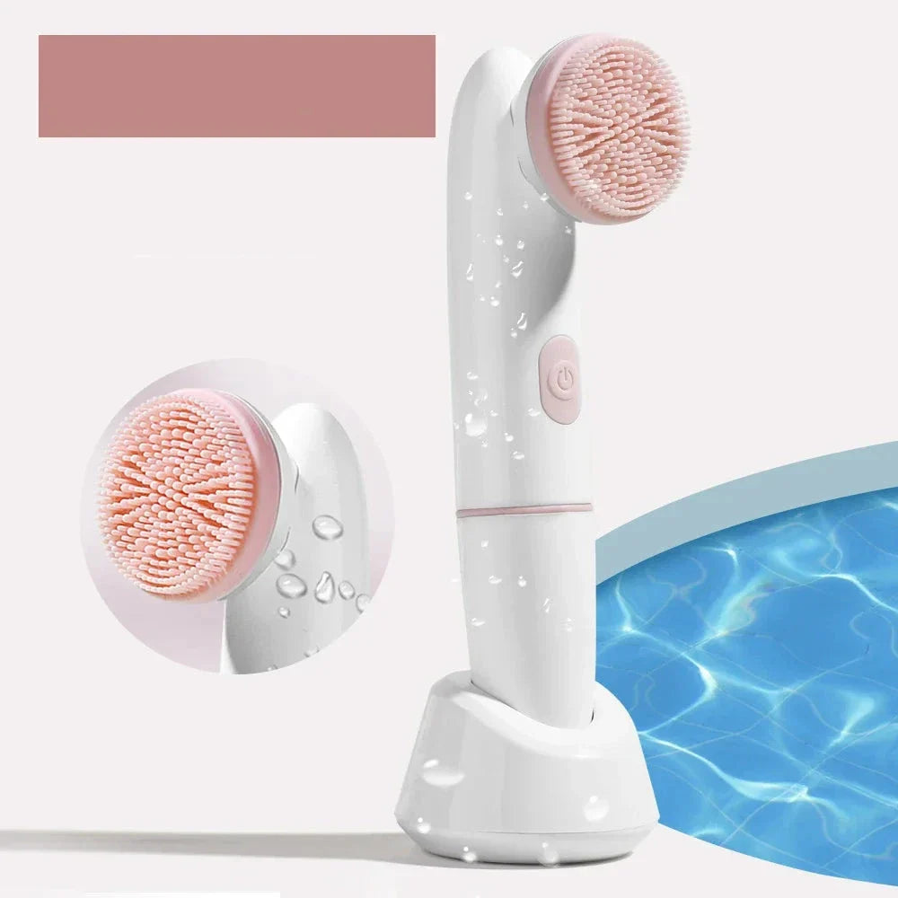 Silicone Facial Cleansing Brush  Dual Speed Massage Tool - Product detail 5