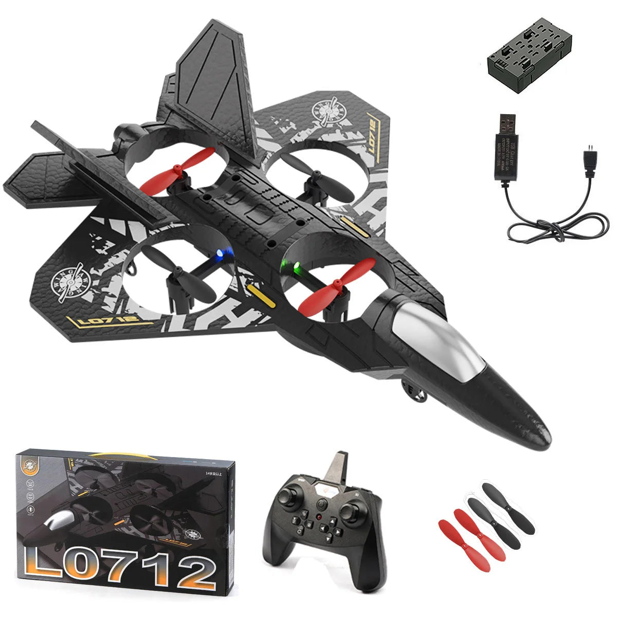 RC Fighter Drone  Quad Motor Gravity Sensor Aircraft - Product detail 12