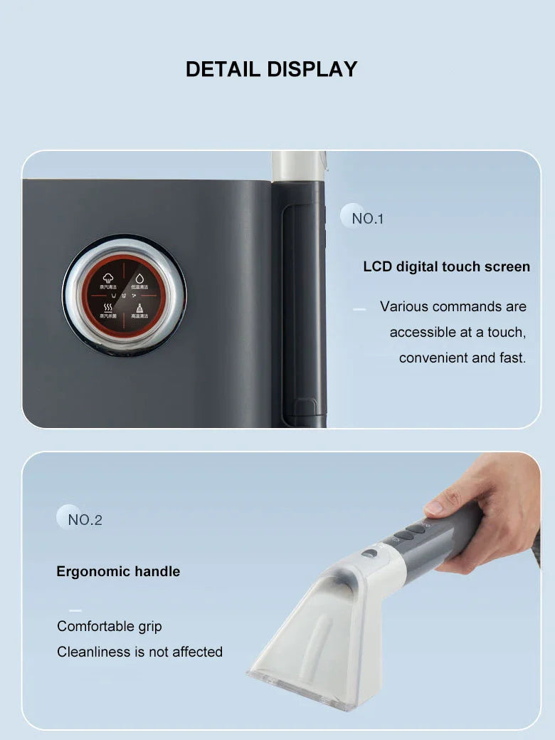 Smart Floor Vacuum Washer  Dual Tank Steam Cleaning System - Product detail 16