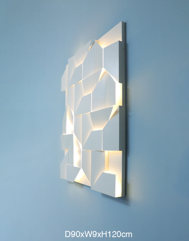 Modern 3D Wall Light Geometric LED Panel Design - Product detail 8