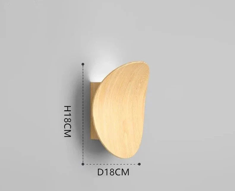 Modern Wooden Wall Light Natural Aluminum Finish - Product detail 22
