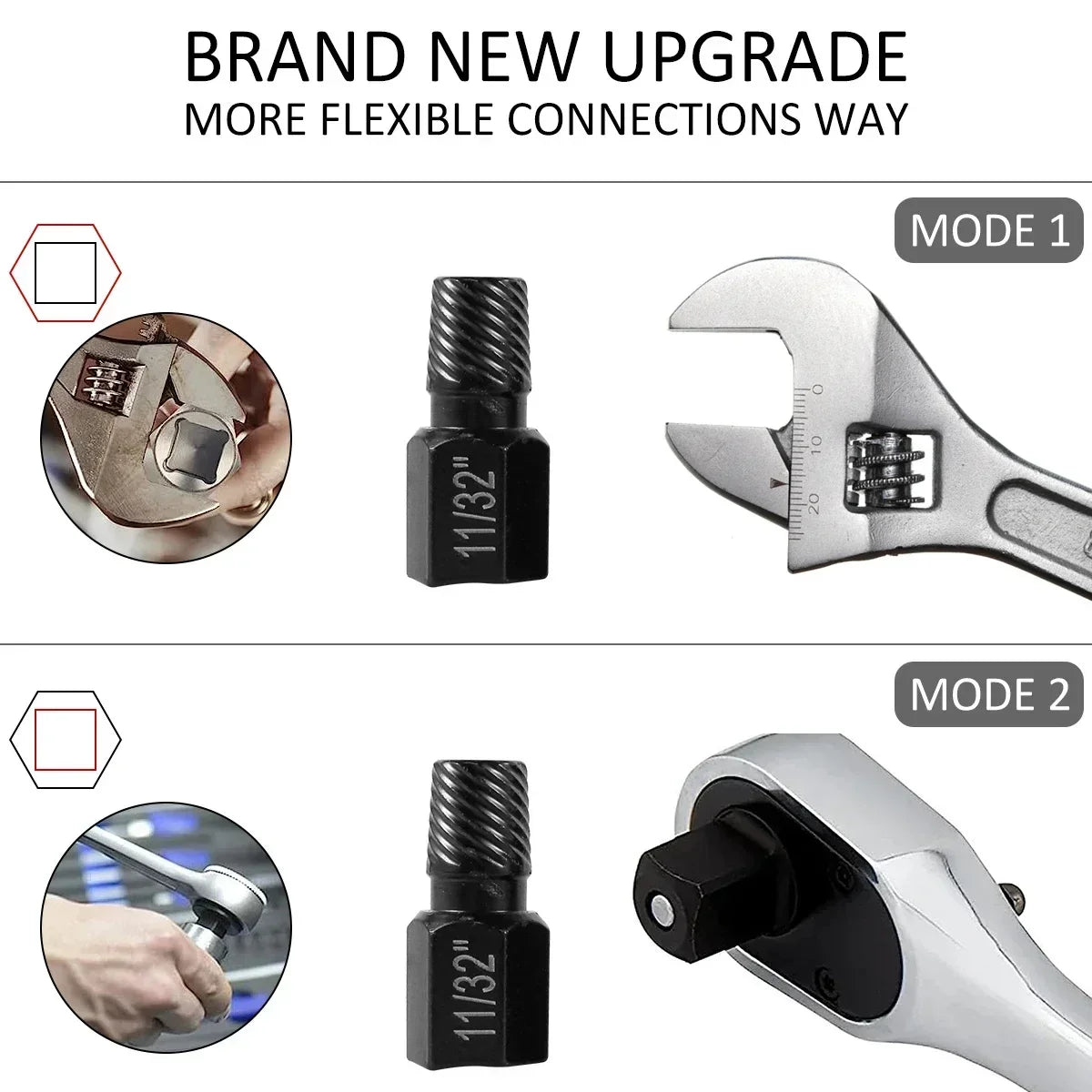 Professional Screw Extractor Set Heat-Treated Chrome-Moly Steel - Product detail 8