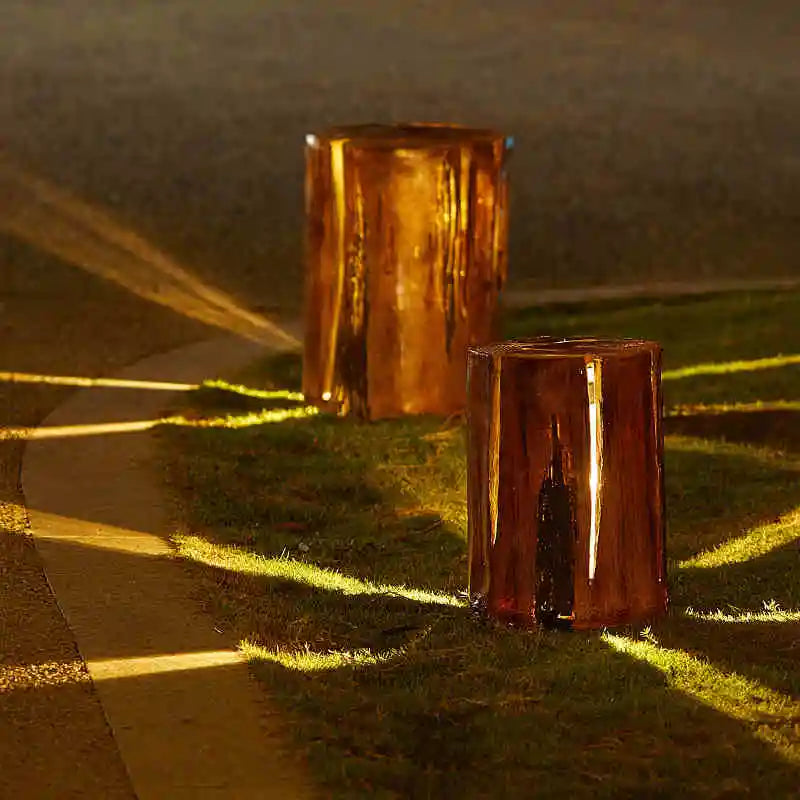 Rustic Tree Stump Light LED Garden Path Lamp - Product detail 5