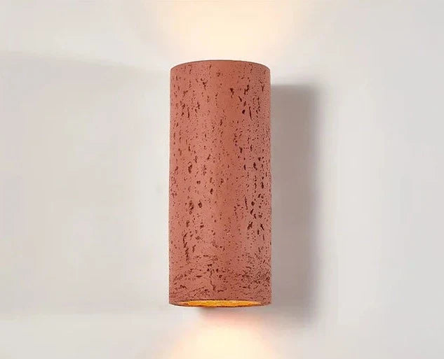 Modern Cement Wall Light Cylindrical Textured Design - Product detail 8