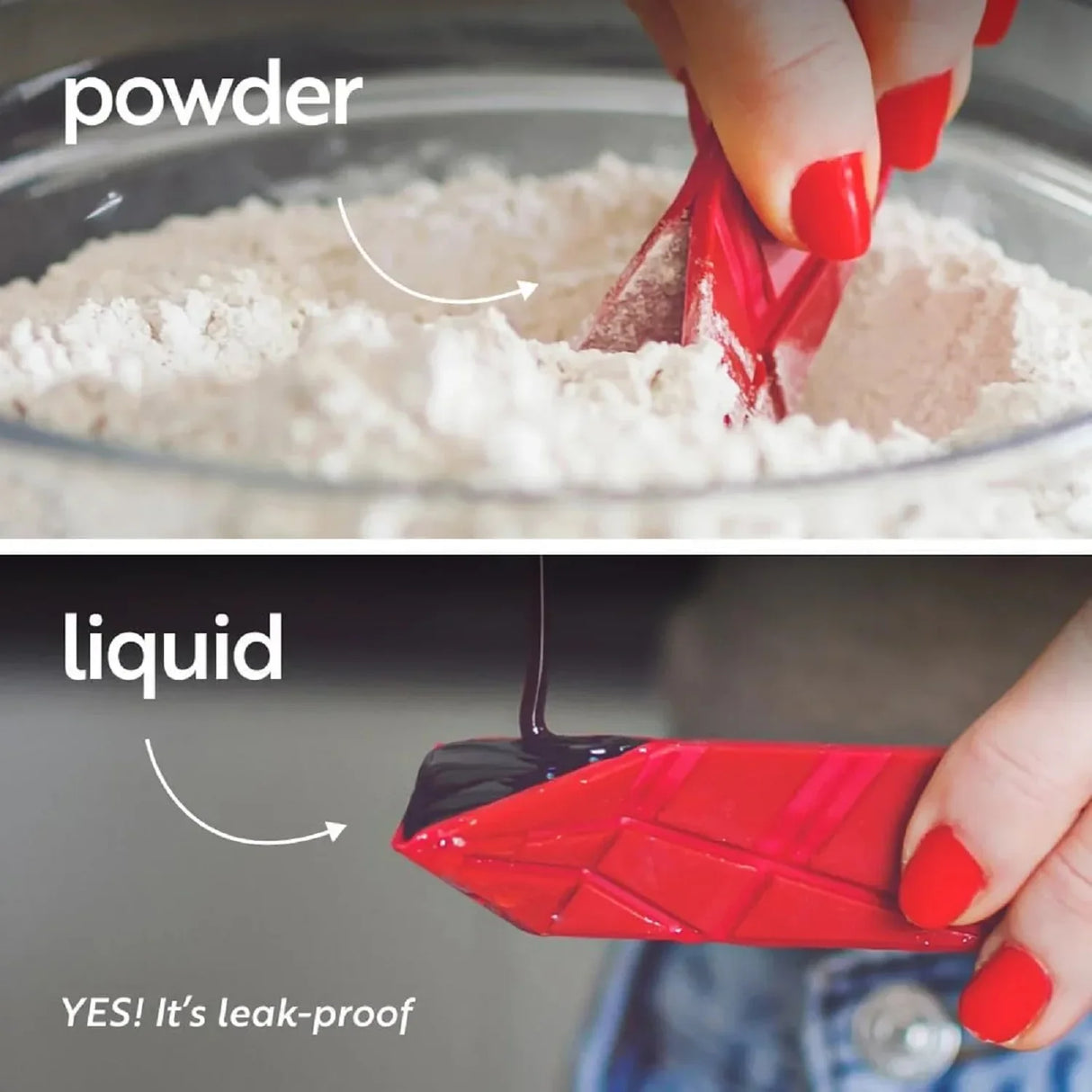 Kitchen Measuring Spoons Set 3-in-1 Foldable Design - Product example