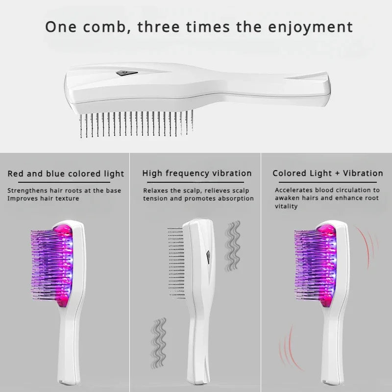 LED Hair Therapy Comb  Infrared Massage for Scalp Health - Product example